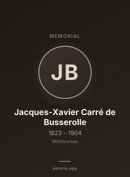 Memorial portrait of Jacques-Xavier Carré de Busserolle