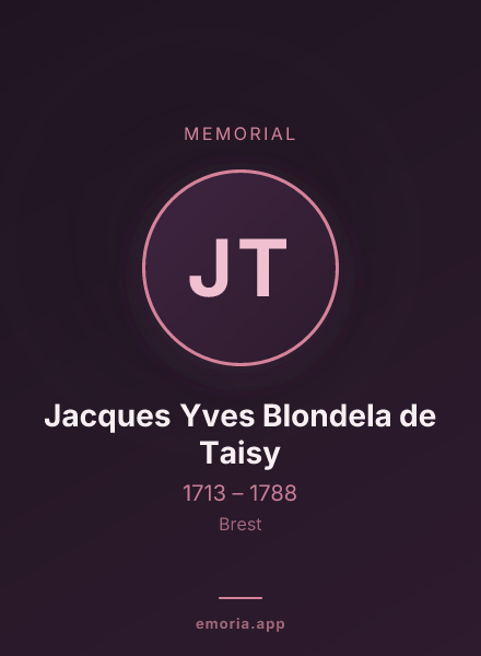 Memorial portrait of Jacques Yves Blondela de Taisy