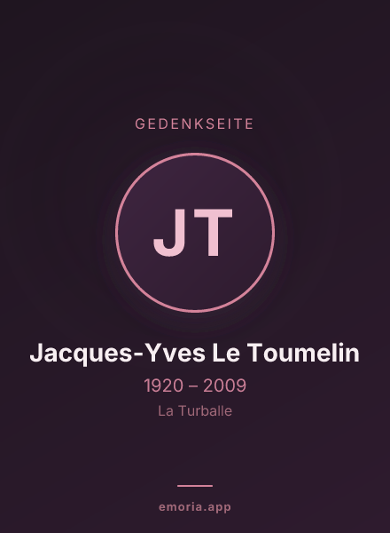 Gedenkportrait von Jacques-Yves Le Toumelin