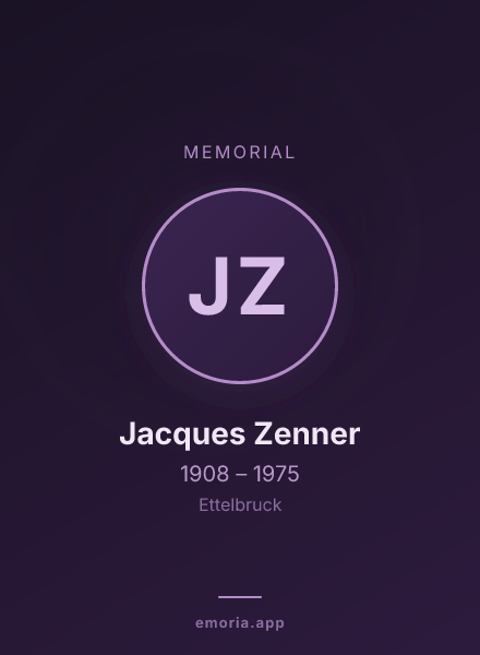 Memorial portrait of Jacques Zenner