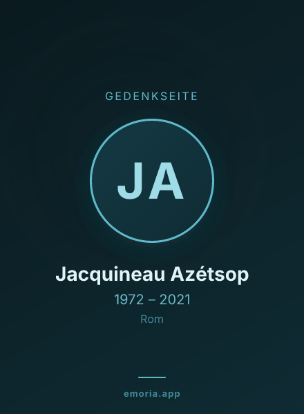 Gedenkportrait von Jacquineau Azétsop