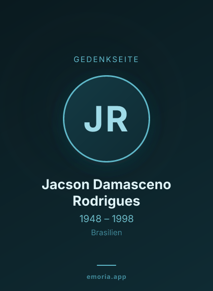 Gedenkportrait von Jacson Damasceno Rodrigues