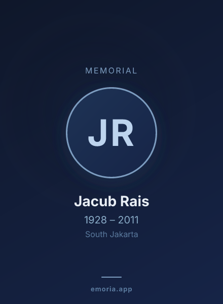 Memorial portrait of Jacub Rais