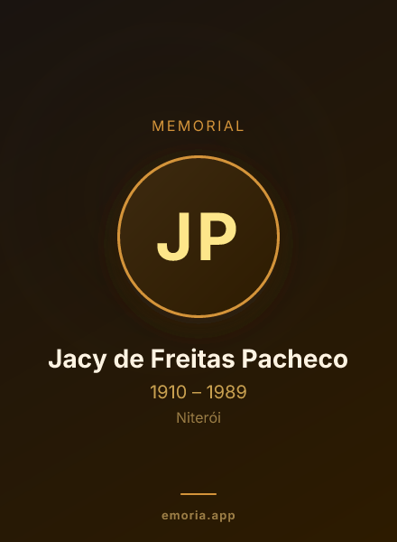 Memorial portrait of Jacy de Freitas Pacheco
