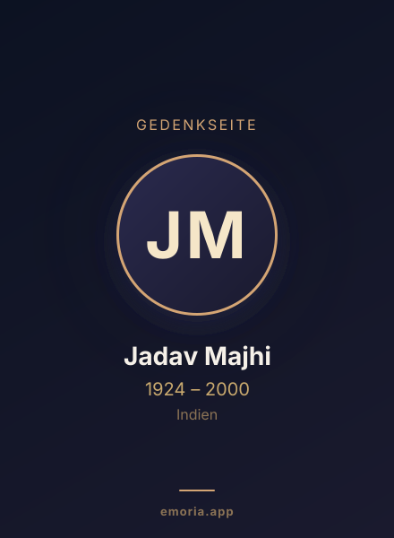Gedenkportrait von Jadav Majhi