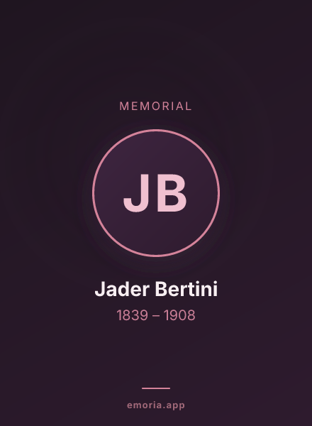 Memorial portrait of Jader Bertini