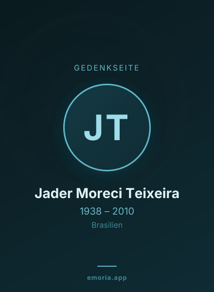 Gedenkportrait von Jader Moreci Teixeira