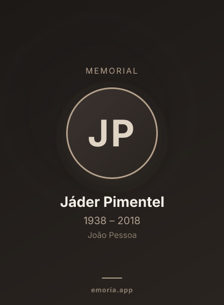 Memorial portrait of Jáder Pimentel