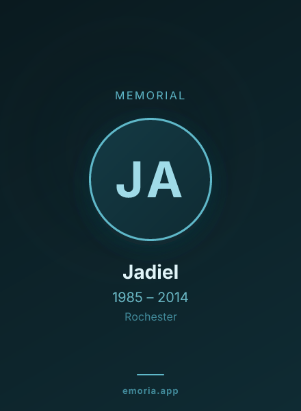 Memorial portrait of Jadiel