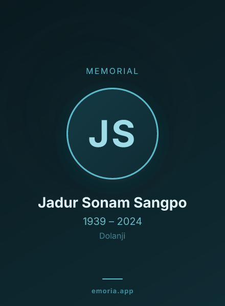 Memorial portrait of Jadur Sonam Sangpo