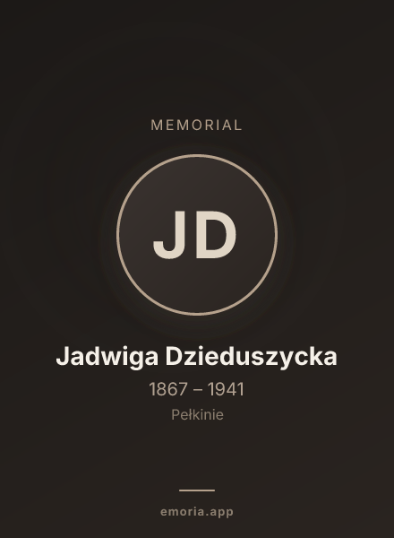 Memorial portrait of Jadwiga Dzieduszycka