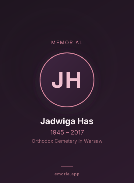 Memorial portrait of Jadwiga Has