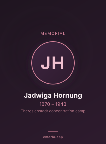 Memorial portrait of Jadwiga Hornung