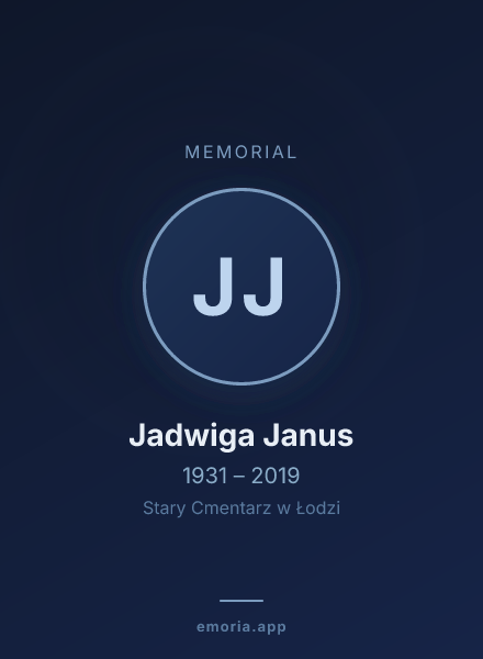 Memorial portrait of Jadwiga Janus
