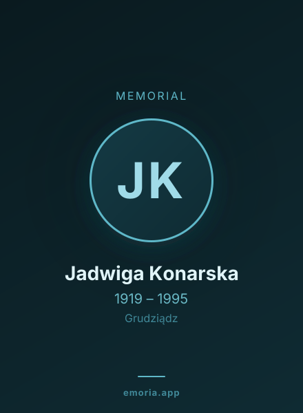 Memorial portrait of Jadwiga Konarska