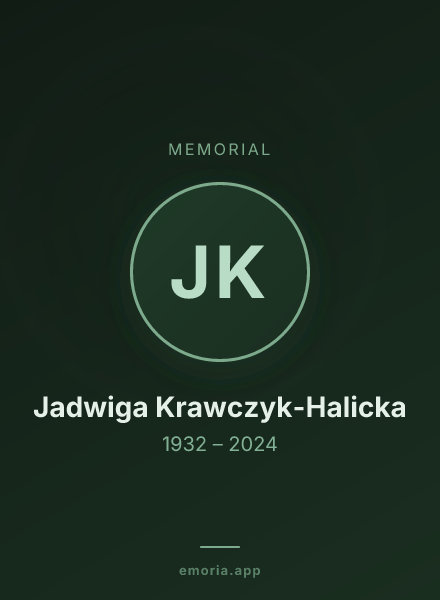 Memorial portrait of Jadwiga Krawczyk-Halicka