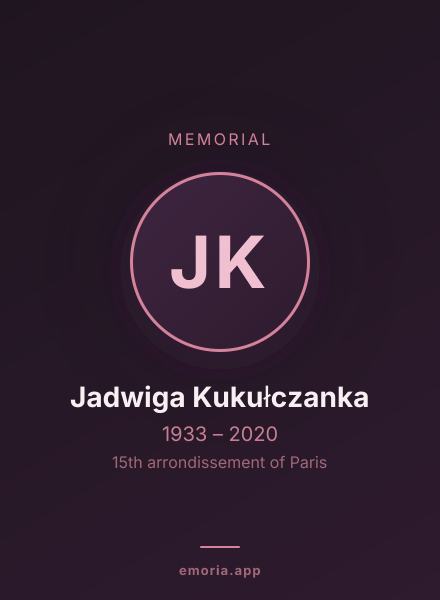 Memorial portrait of Jadwiga Kukułczanka