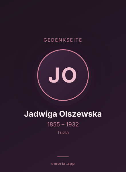 Gedenkportrait von Jadwiga Olszewska
