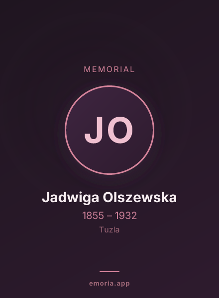 Memorial portrait of Jadwiga Olszewska