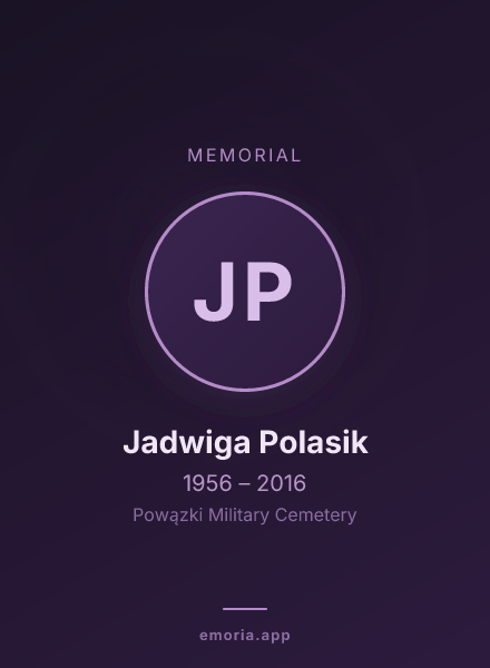 Memorial portrait of Jadwiga Polasik