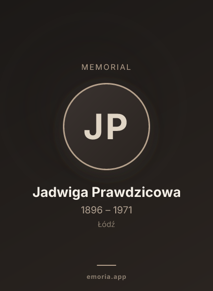 Memorial portrait of Jadwiga Prawdzicowa