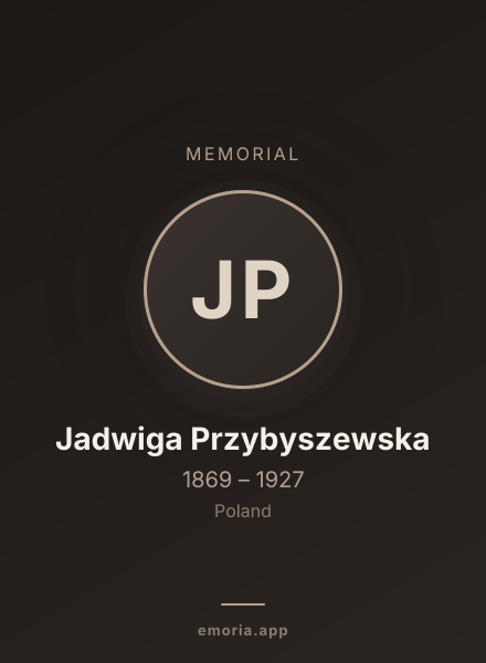 Memorial portrait of Jadwiga Przybyszewska