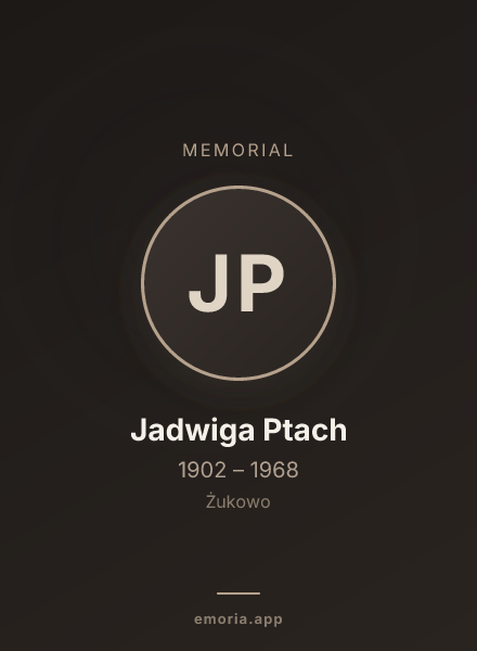Memorial portrait of Jadwiga Ptach