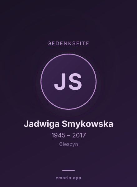 Gedenkportrait von Jadwiga Smykowska