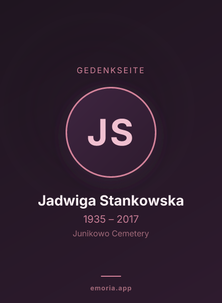 Gedenkportrait von Jadwiga Stankowska