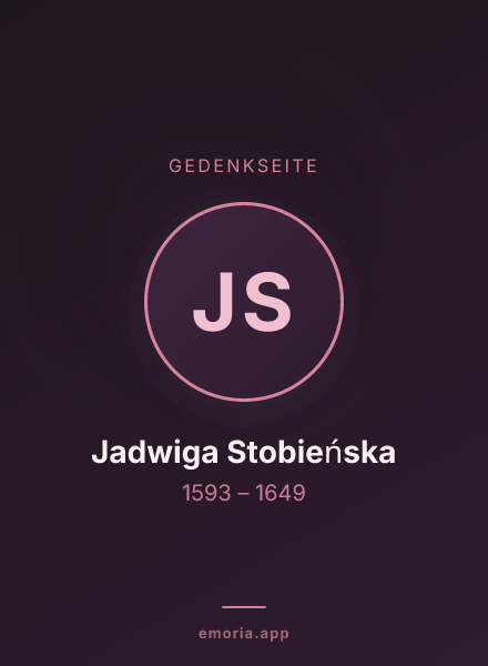 Gedenkportrait von Jadwiga Stobieńska
