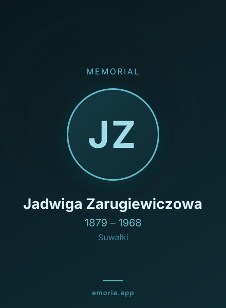 Memorial portrait of Jadwiga Zarugiewiczowa