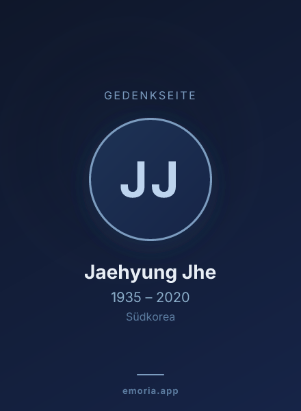 Gedenkportrait von Jaehyung Jhe