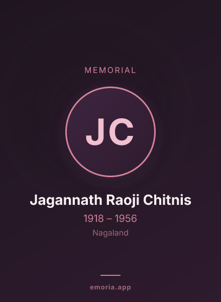 Memorial portrait of Jagannath Raoji Chitnis