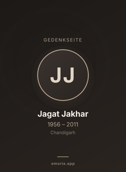 Gedenkportrait von Jagat Jakhar