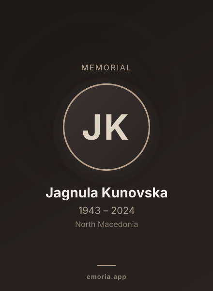 Memorial portrait of Jagnula Kunovska