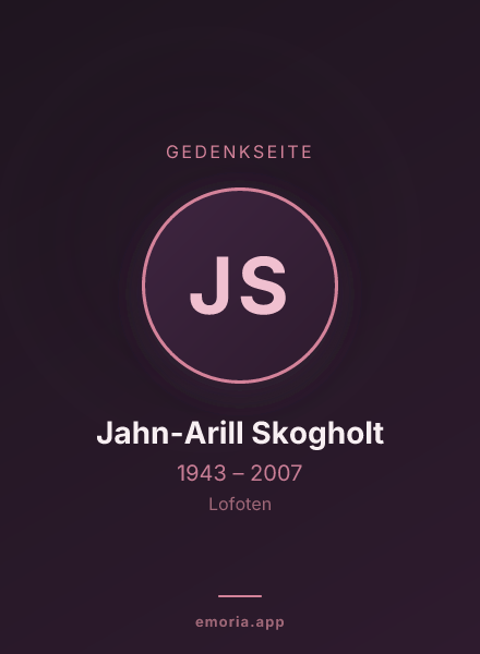 Gedenkportrait von Jahn-Arill Skogholt