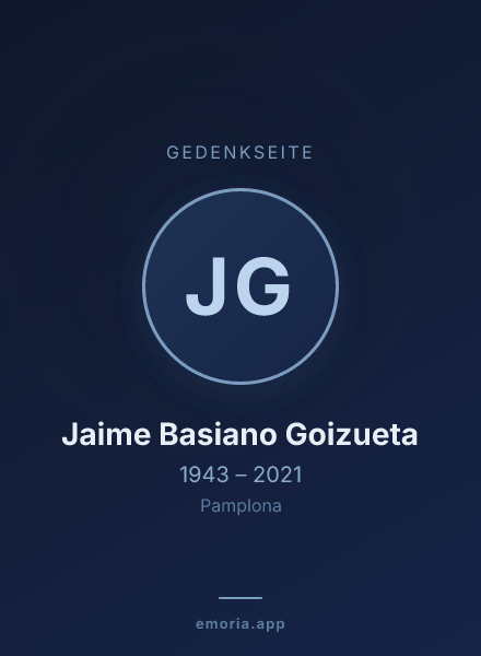 Gedenkportrait von Jaime Basiano Goizueta