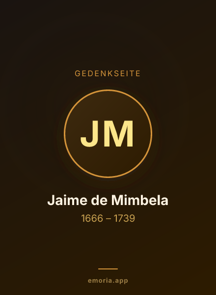 Gedenkportrait von Jaime de Mimbela