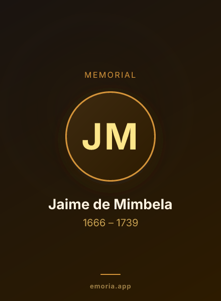 Memorial portrait of Jaime de Mimbela