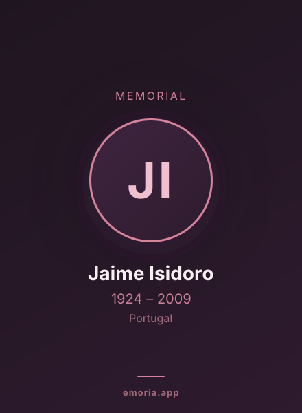 Memorial portrait of Jaime Isidoro