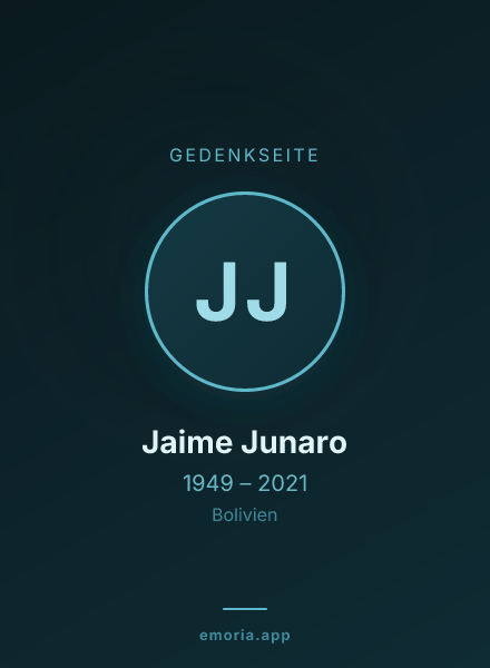 Gedenkportrait von Jaime Junaro