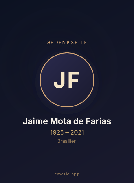 Gedenkportrait von Jaime Mota de Farias