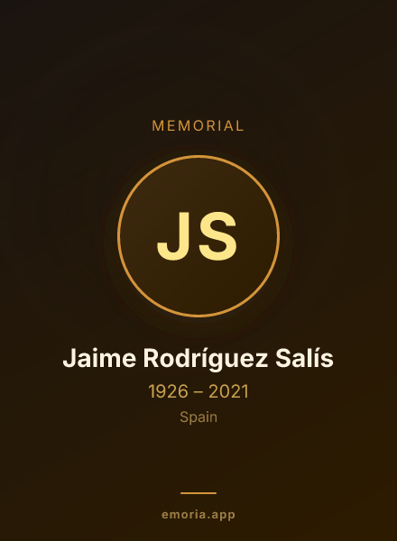 Memorial portrait of Jaime Rodríguez Salís