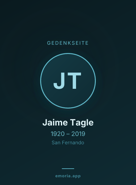 Gedenkportrait von Jaime Tagle