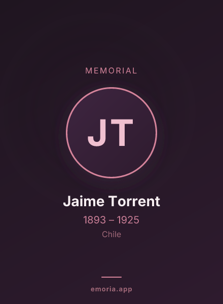 Memorial portrait of Jaime Torrent