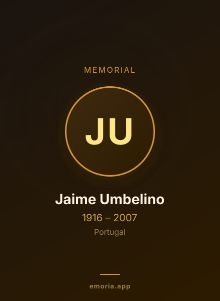 Memorial portrait of Jaime Umbelino