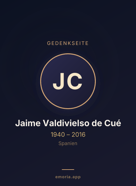 Gedenkportrait von Jaime Valdivielso de Cué