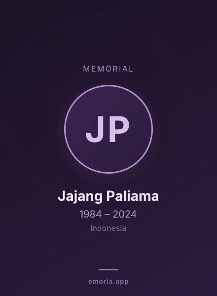Memorial portrait of Jajang Paliama