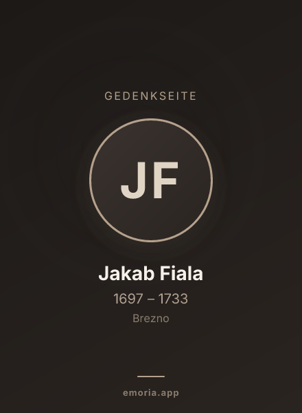 Gedenkportrait von Jakab Fiala