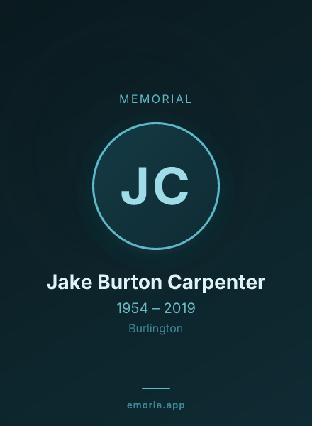 Memorial portrait of Jake Burton Carpenter